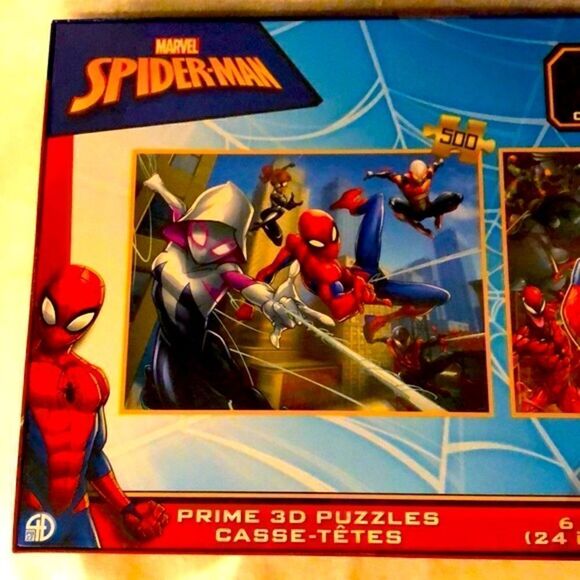 New marvel spider man prime 3D twin pack lenticular puzzles of 500 pcs each - Picture 6 of 8